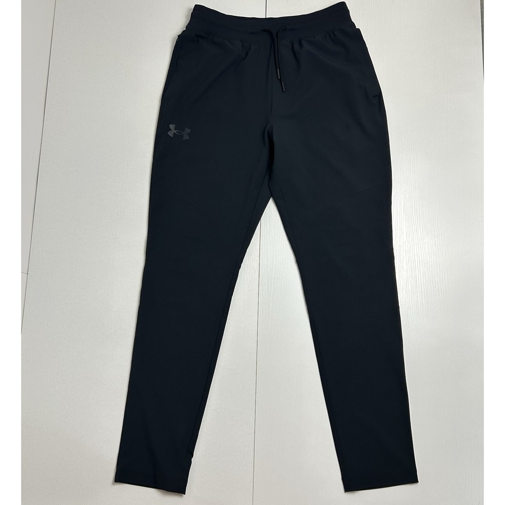 Under Armour Elite Tapered Pants Mens Medium Black Sportstyle Gym Training